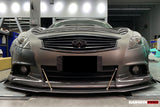 2009-2015 Infiniti G25 G37 Sedan Carbon Fiber Front Lip DarwinPRO (BKSS)