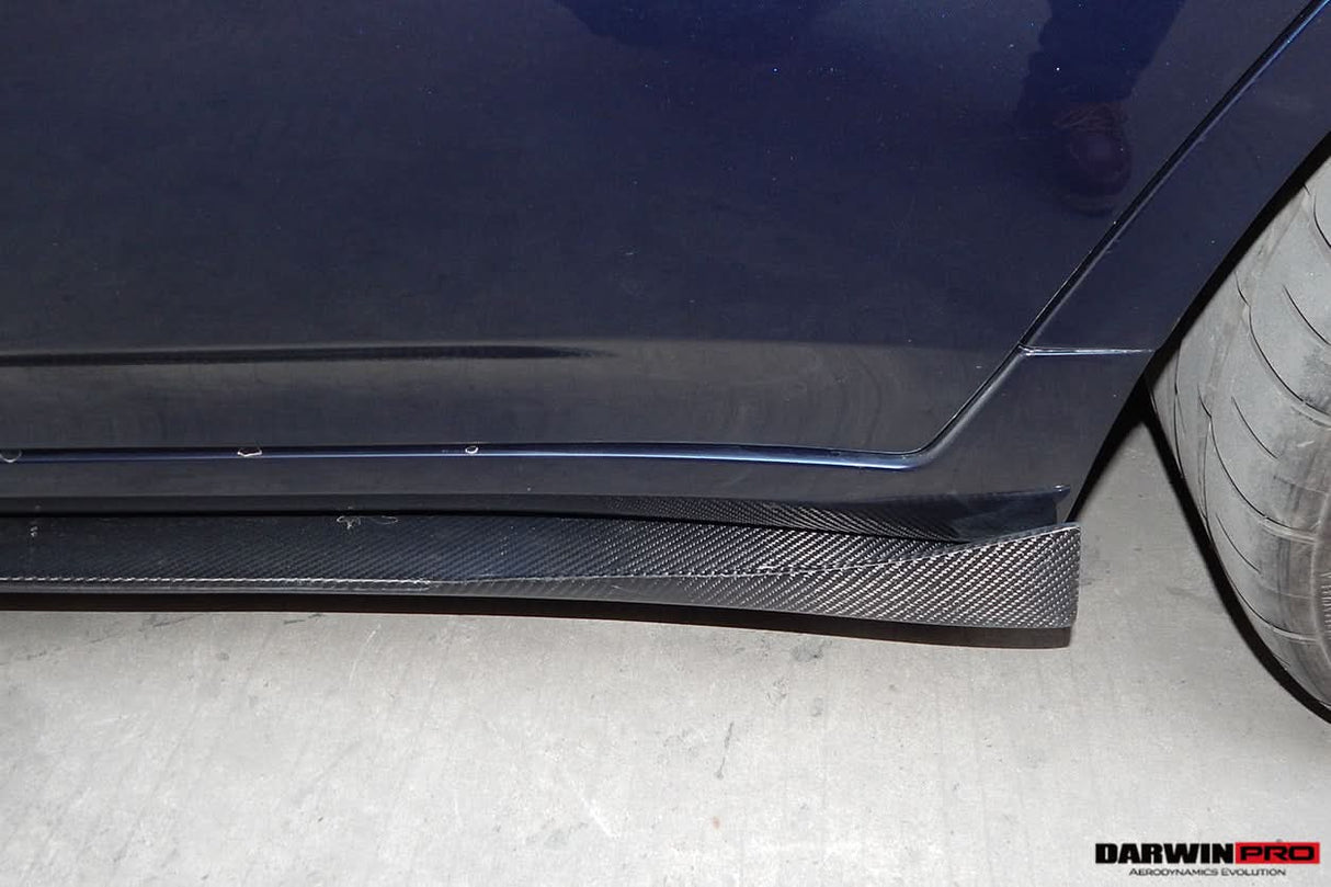 2007-2015 Infiniti Carbon Fiber Side Skirts Under Board DarwinPRO (BS) Fits G35, G25, G37 Sedan