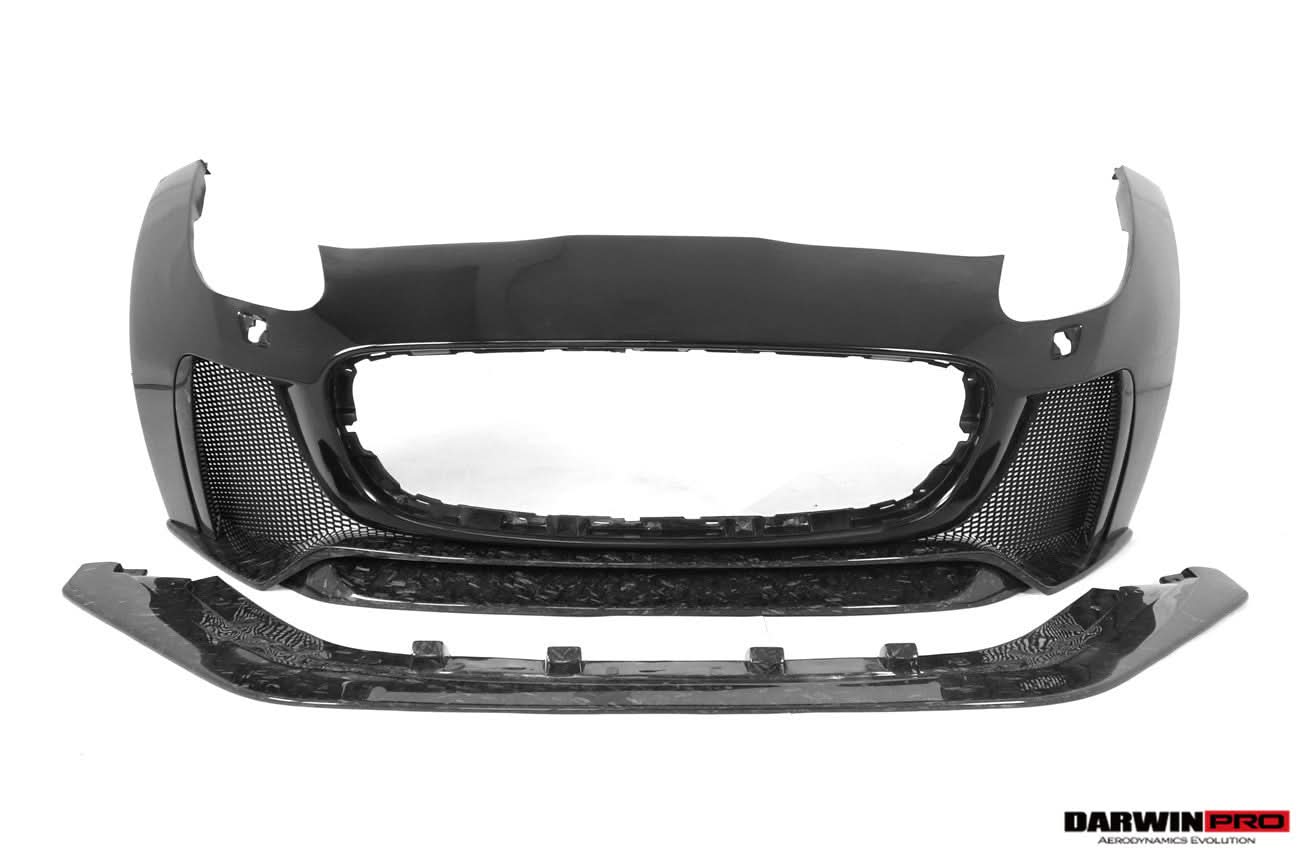 DarwinPRO 2013-2017 Jaguar F-Type Coupe & Convertible IMP Performance Partial Carbon Fiber Front Bumper with Lip