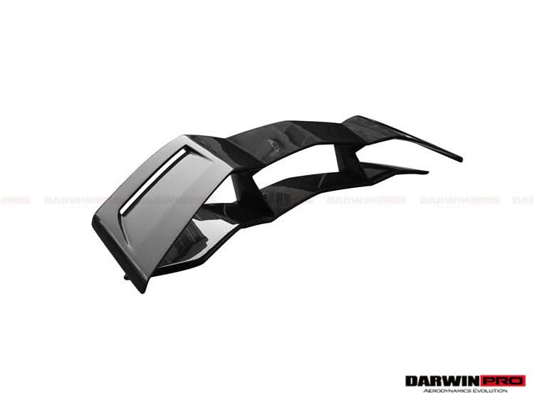DarwinPRO 2011-2022 Lamborghini Aventador LP700 LP750 LP740 LP720 LP780 Coupe & Roadster BKSS Style Carbon Fiber Trunk Spoiler Wing