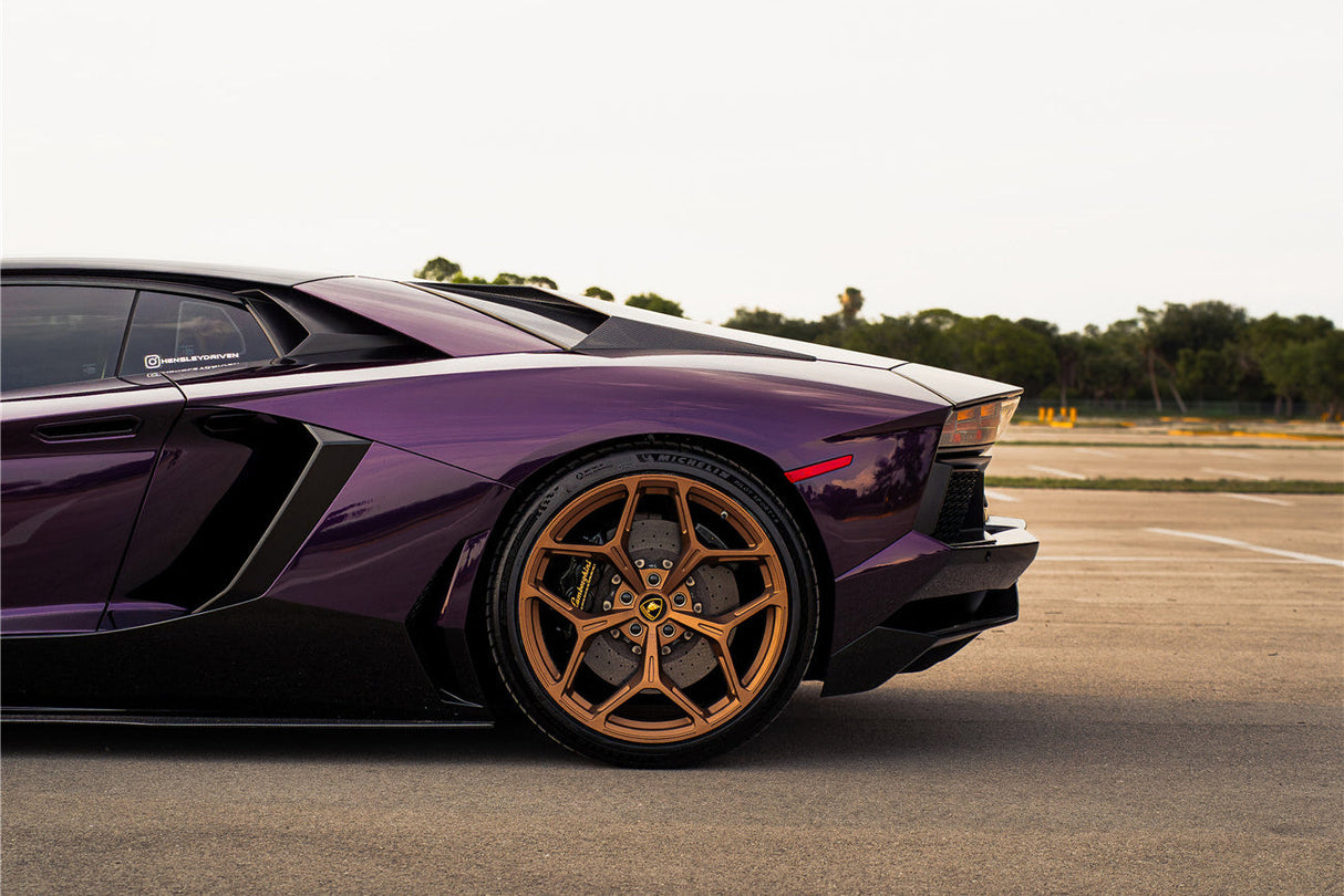 2011-2016 Lamborghini Aventador LP700 Coupe & Roadster BKSS Style Carbon Fiber Rear Side Scoops
