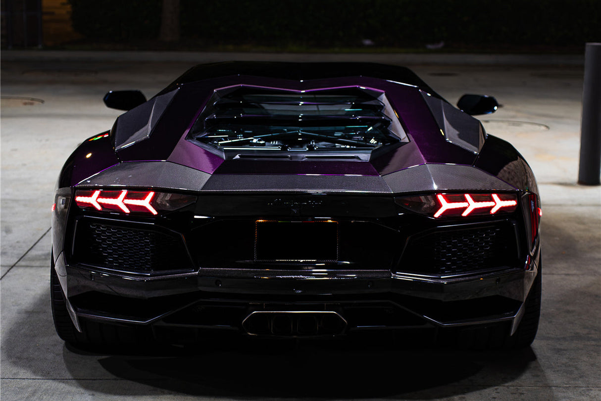 2011-2016 Lamborghini Aventador LP700 Coupe & Roadster BKSS Style Carbon Fiber Rear Side Scoops