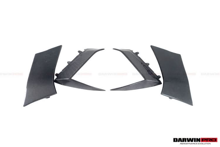 2011-2016  Lamborghini Aventador LP700 Coupe BKSS Style Carbon Fiber Quarter Panel Fender Side Vent Air Intake Cover Trim