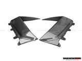 2011-2016 Lamborghini Aventador LP700 Coupe BKSS Style Carbon Fiber Quarter Panel Fender Side Vent Air Intake Cover Trim Outside