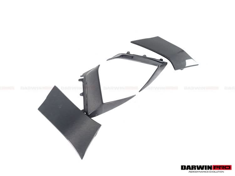 2011-2016  Lamborghini Aventador LP700 Coupe BKSS Style Carbon Fiber Quarter Panel Fender Side Vent Air Intake Cover Trim