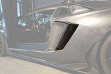 2011-2016 Lamborghini Aventador LP700 Coupe BKSS Style Carbon Fiber Quarter Panel Fender Side Vent Air Intake Cover Trim Outside