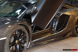 2011-2016 Lamborghini Aventador LP700 Coupe BKSS Style Carbon Fiber Quarter Panel Fender Side Vent Air Intake Cover Trim Outside