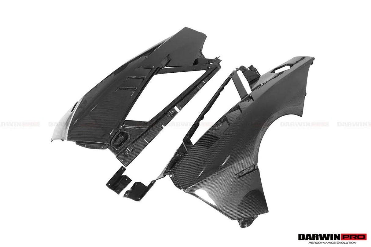 DarwinPRO 2011-2016 Lamborghini Aventador LP700 Coupe & Roadster BKSSII Style Carbon Fiber Rear Quarter Panels