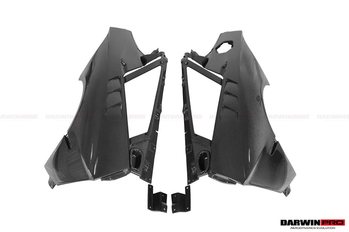 DarwinPRO 2011-2016 Lamborghini Aventador LP700 Coupe & Roadster BKSSII Style Carbon Fiber Rear Quarter Panels