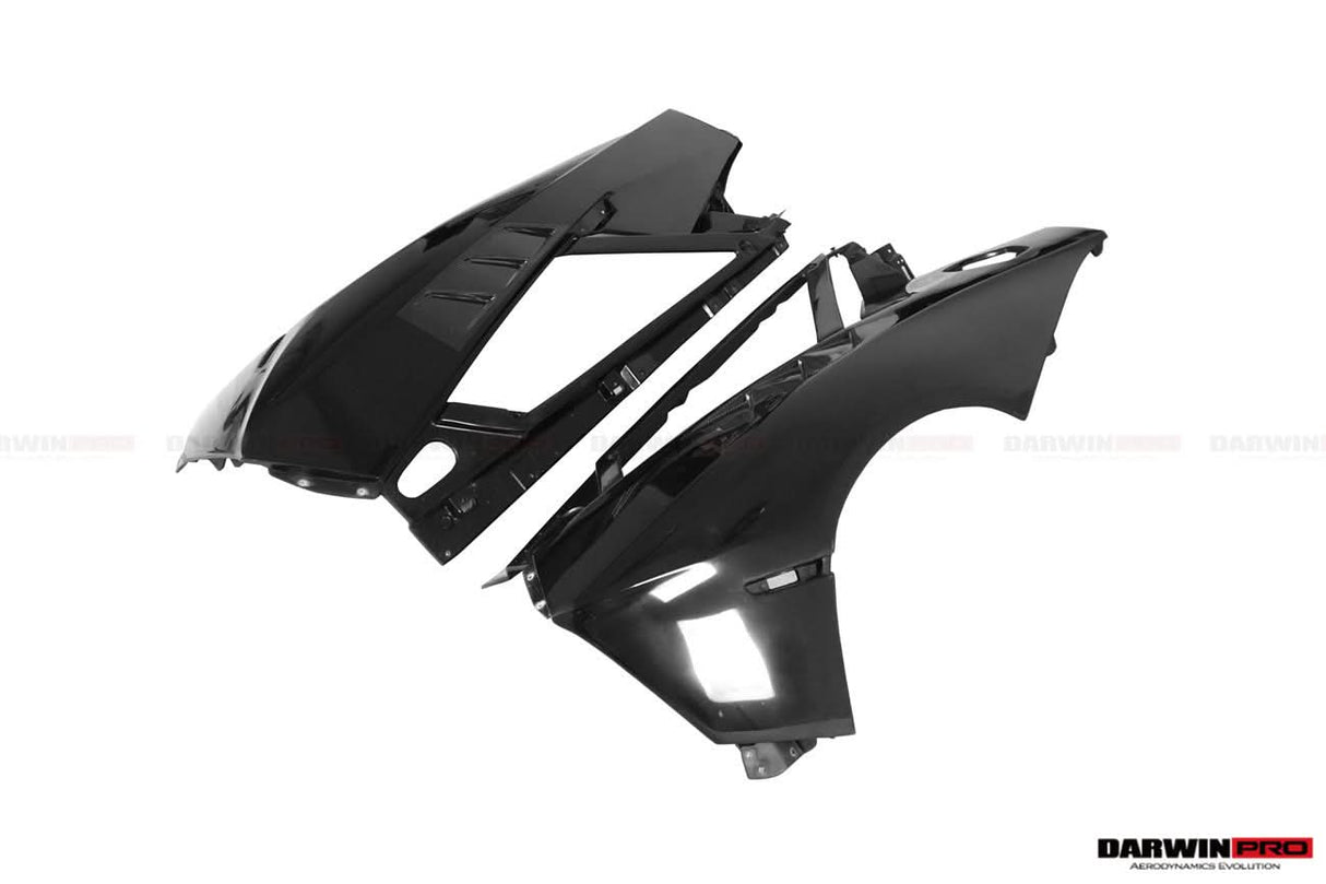 DarwinPRO 2011-2016 Lamborghini Aventador LP700 Coupe & Roadster BKSSII Style Carbon Fiber Rear Quarter Panels