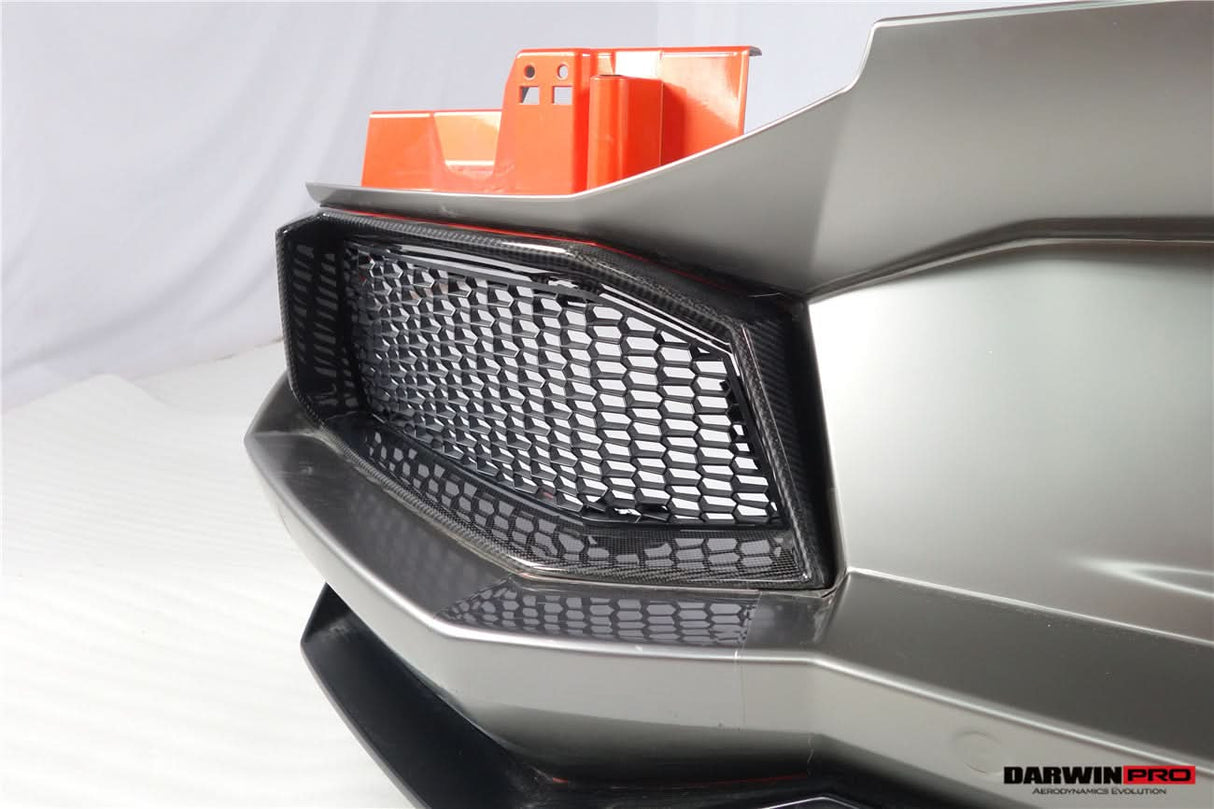 2011-2016 Lamborghini Aventador LP700 Coupe & Roadster Carbon Fiber Rear Bumper Grille