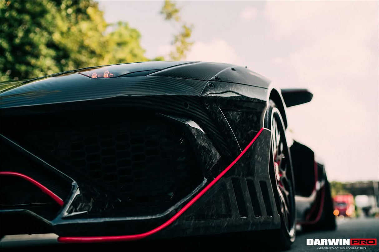 DarwinPRO 2011-2016 Lamborghini Aventador LP700 Roadster SV-BKSSII Style Carbon Fiber Aero Full Wide Body Kit