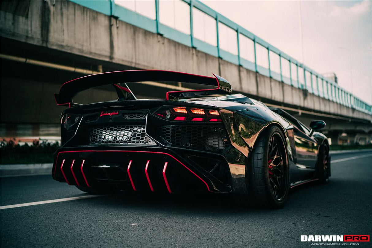 DarwinPRO 2011-2016 Lamborghini Aventador LP700 Coupe SV-BKSSII Style Wide body Carbon Fiber Aero Full Kit