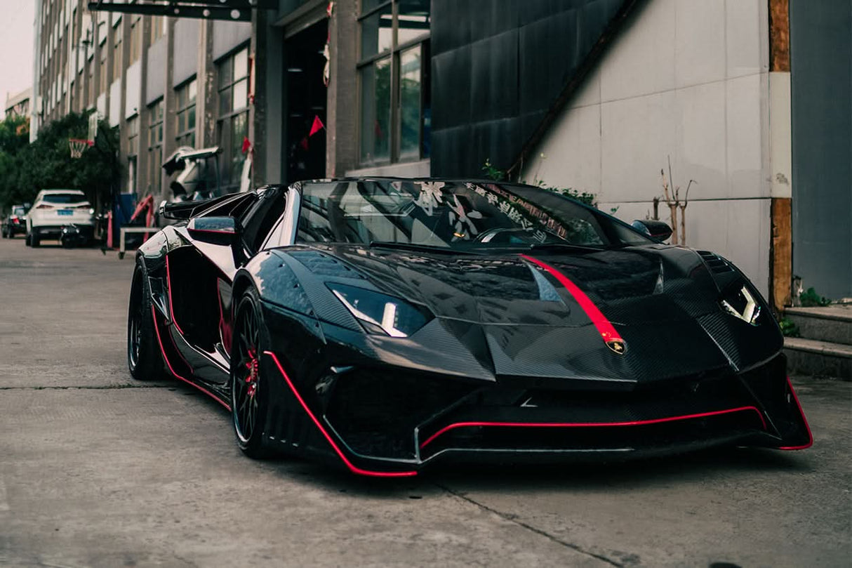 DarwinPRO 2011-2016 Lamborghini Aventador LP700 Roadster SV-BKSSII Style Carbon Fiber Aero Full Wide Body Kit