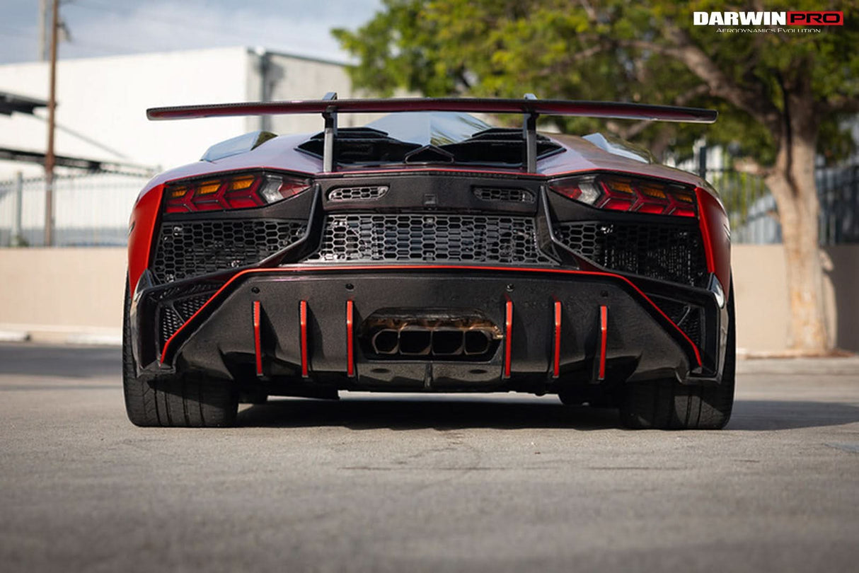 DarwinPRO 2011-2022 Lamborghini Aventador LP700 LP750 LP740 LP720 LP780 Coupe & Roadster SV Style Trunk Wing