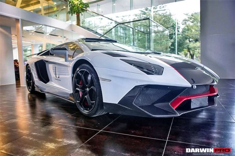 2011-2016 Lamborghini Aventador LP700 Coupe Roadster BKSS Style Carbon Fiber Side Skirts Under Board