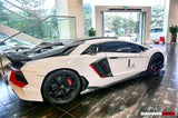 2011-2016 Lamborghini Aventador LP700 Coupe Roadster BKSS Style Carbon Fiber Side Skirts Under Board