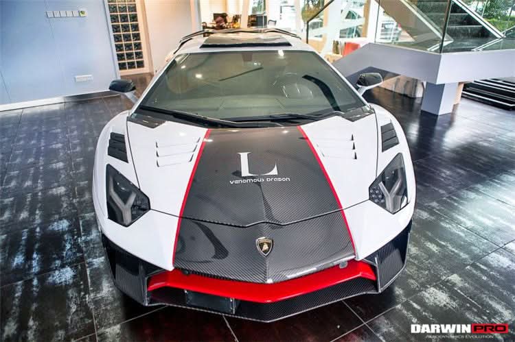 2011-2021 Lamborghini Aventador LP700 LP740 Coupe Roadster BKSS Style Hood