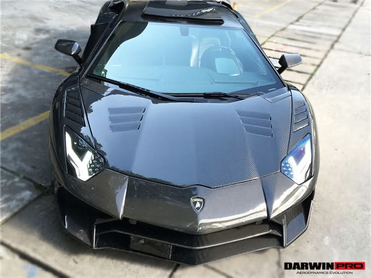 2011-2021 Lamborghini Aventador LP700 LP740 Coupe Roadster BKSS Style Hood