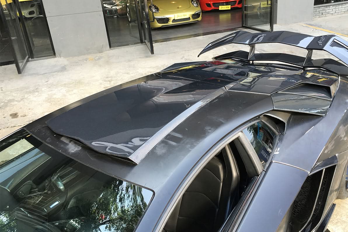 2011-2021 Lamborghini Aventador LP700 Coupe  BKSS Style Carbon Fiber Roof