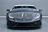 2015-2025 Lamborghini Huracan LP610 & LP580 & EVO & Tecnica EVO-4WD Style Partial Carbon Front Bumper
