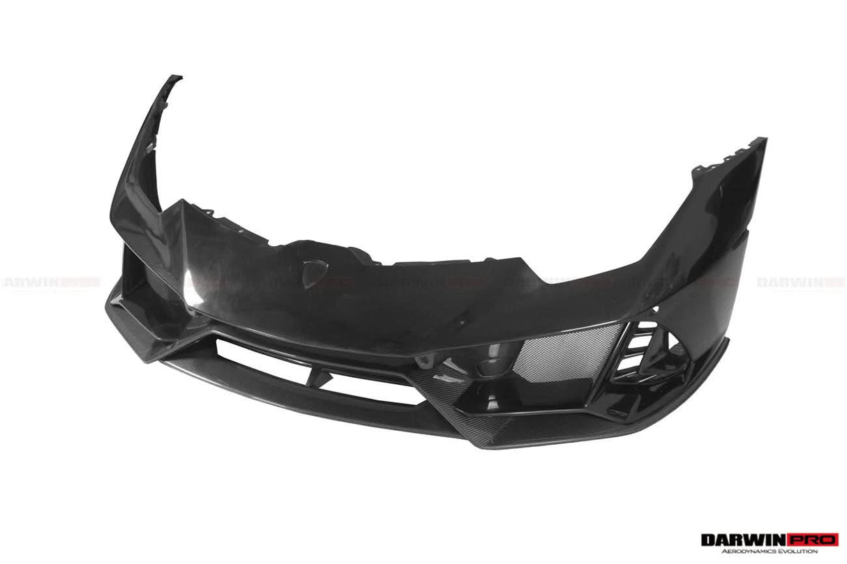 2015-2025 Lamborghini Huracan LP610 & LP580 & EVO & Tecnica EVO-4WD Style Partial Carbon Front Bumper