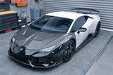 2015-2025 Lamborghini Huracan LP610 & LP580 & EVO & Tecnica EVO-4WD Style Partial Carbon Front Bumper
