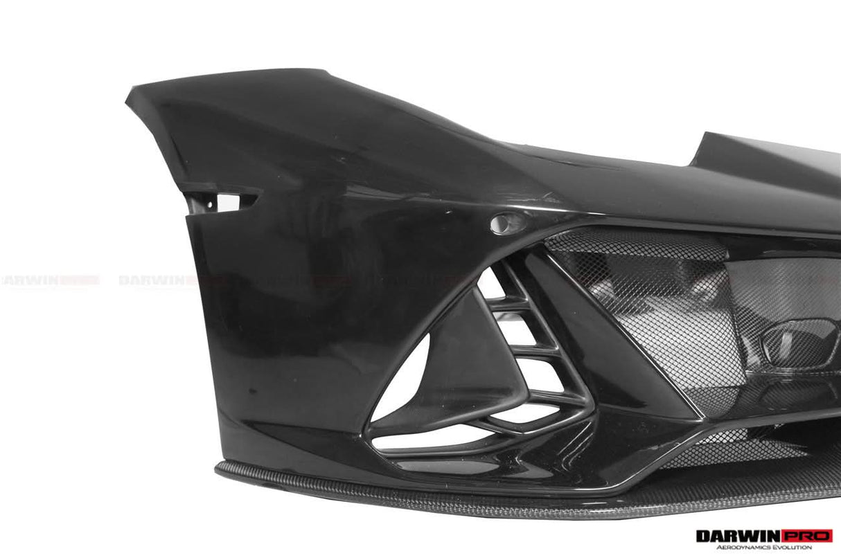 2015-2025 Lamborghini Huracan LP610 & LP580 & EVO & Tecnica EVO-4WD Style Partial Carbon Front Bumper