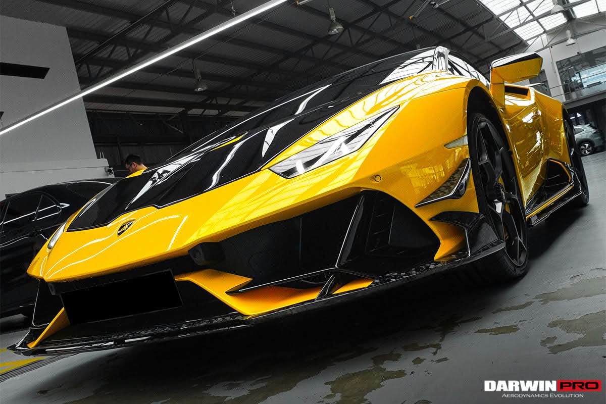 2019-2023 Lamborghini Huracan EVO 4WD ONLY BKSS Style Carbon Front Bumper Canards
