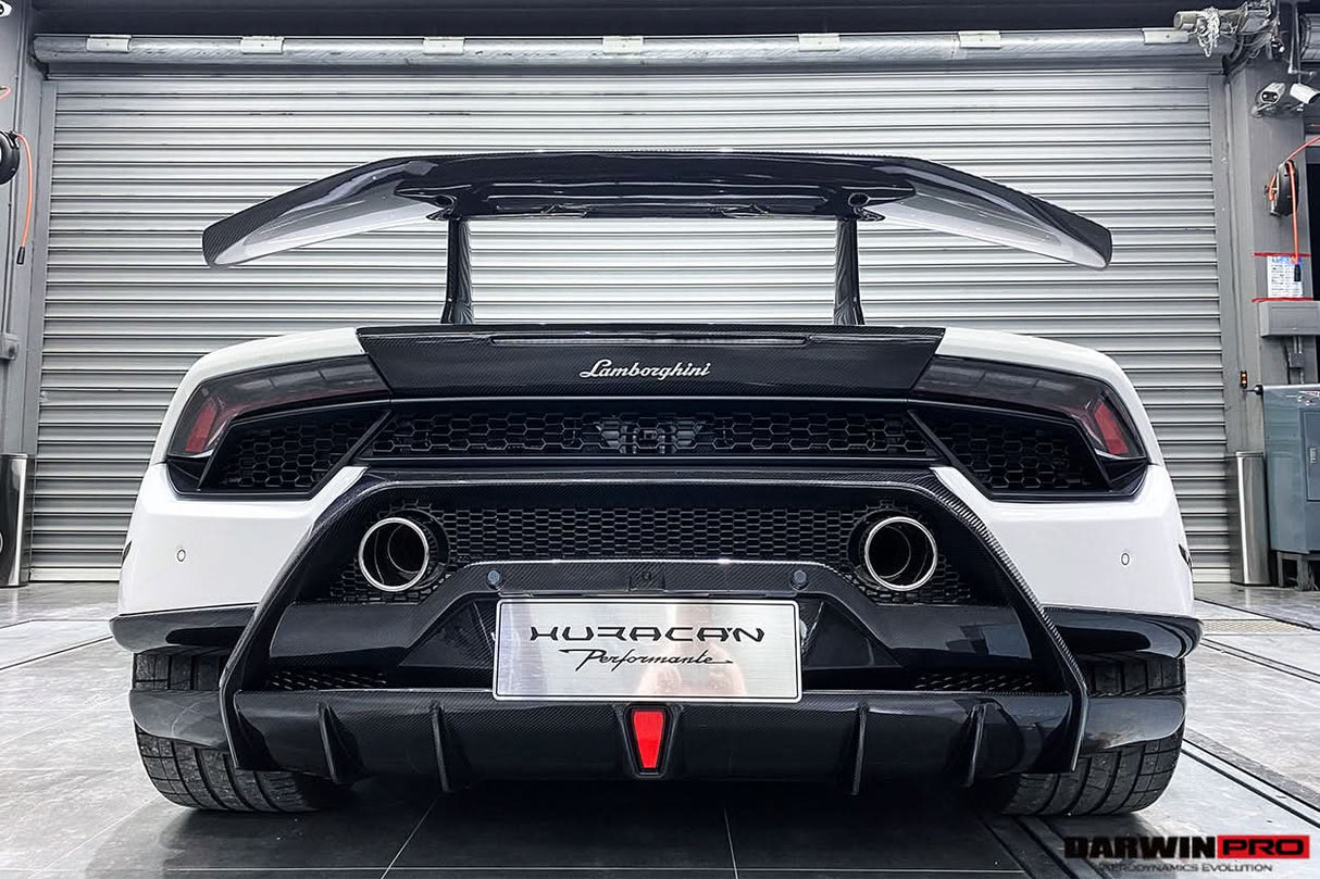 2015-2025 Lamborghini Huracan LP610 | LP580 | EVO | Tecnica Performante Style Carbon Fiber Spoiler Wing With Base