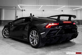 2015-2023 Lamborghini Huracan LP610 & LP580 & EVO Coupe Performante Style Carbon Fiber Spoiler Wing and Engine Hood