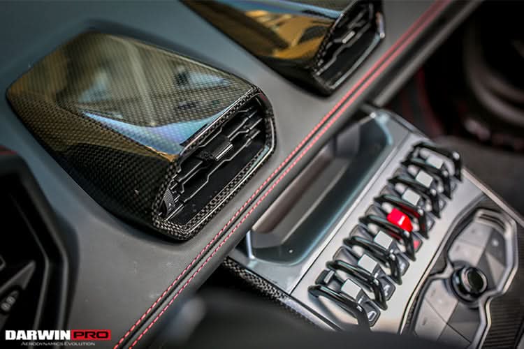 DarwinPRO 2015-2023 Lamborghini Huracan LP610 & LP580 & EVO Autoclave Carbon Fiber AC Panel Trim Replacement