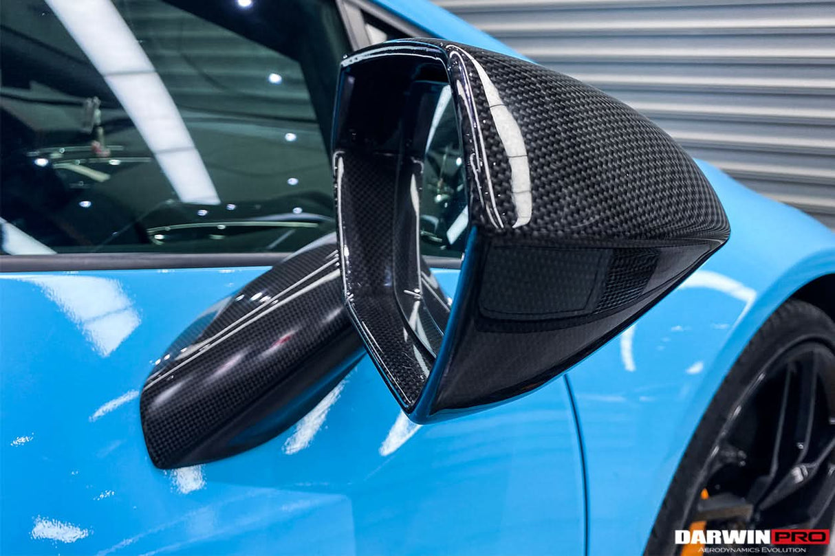 2015-2023 Lamborghini Huracan LP610 & LP580 & EVO & STO & PERFORMANTE Autoclave Carbon Fiber Mirror Housing Repalcement