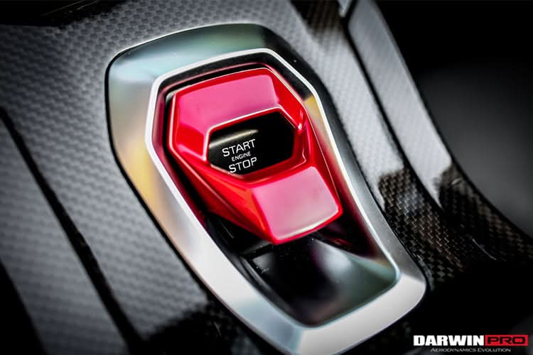 DarwinPRO 2015-2023 Lamborghini Huracan LP610 & LP580 & EVO Autoclave Carbon Fiber Center Console Border Trim