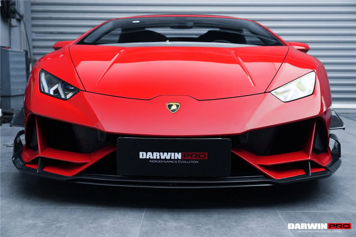 2019-2023 Lamborghini Huracan EVO 4WD ONLY BKSS Style Carbon Front Bumper Canards