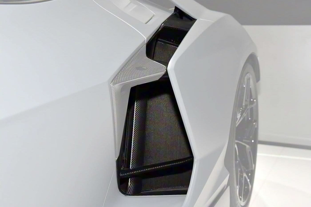DarwinPRO 2023-UP Lamborghini Revuelto OE Style Autoclave Carbon Fiber Quarter Panel Fender Vents 10 pieces