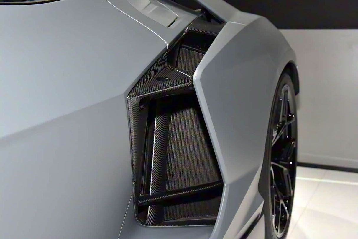 DarwinPRO 2023-UP Lamborghini Revuelto OE Style Autoclave Carbon Fiber Quarter Panel Fender Vents 10 pieces