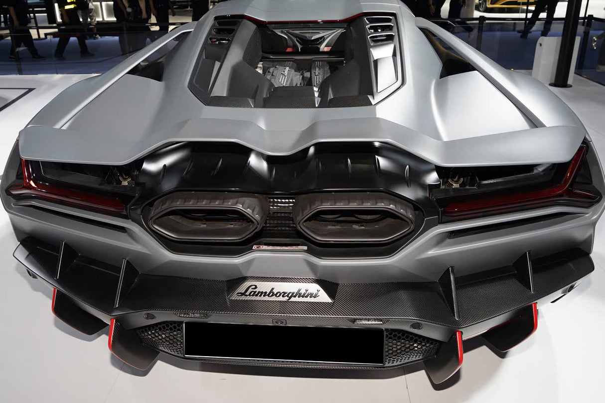 2023-UP Lamborghini Revuelto OE Style Autoclave Carbon Fiber Rear Diffuser