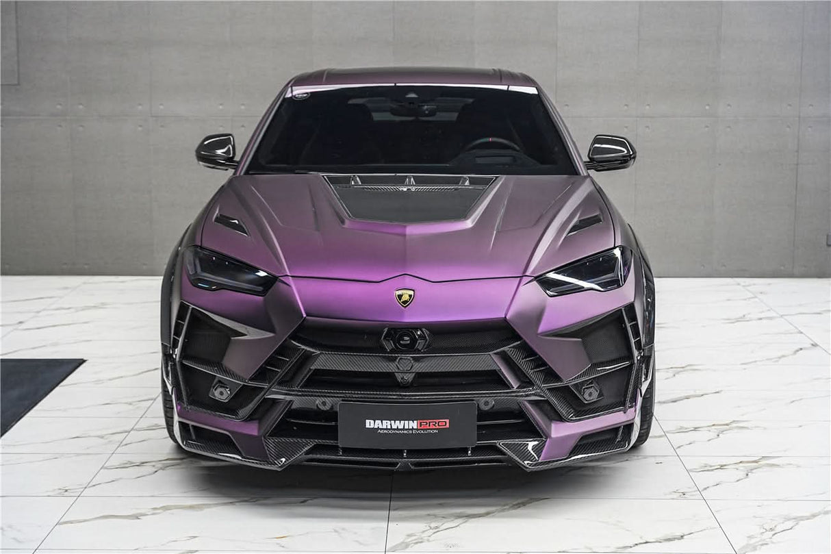 DarwinPRO 2018-2025 Lamborghini URUS BKSS Part Carbon Fiber Hood And Front Bumper | Fits URUS, S, Performante