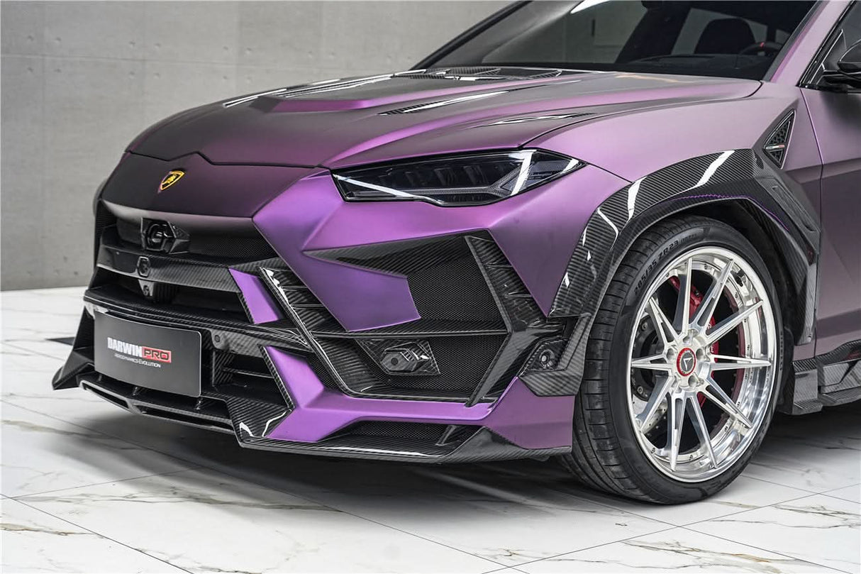 DarwinPRO 2018-2025 Lamborghini URUS BKSS Part Carbon Fiber Hood And Front Bumper | Fits URUS, S, Performante