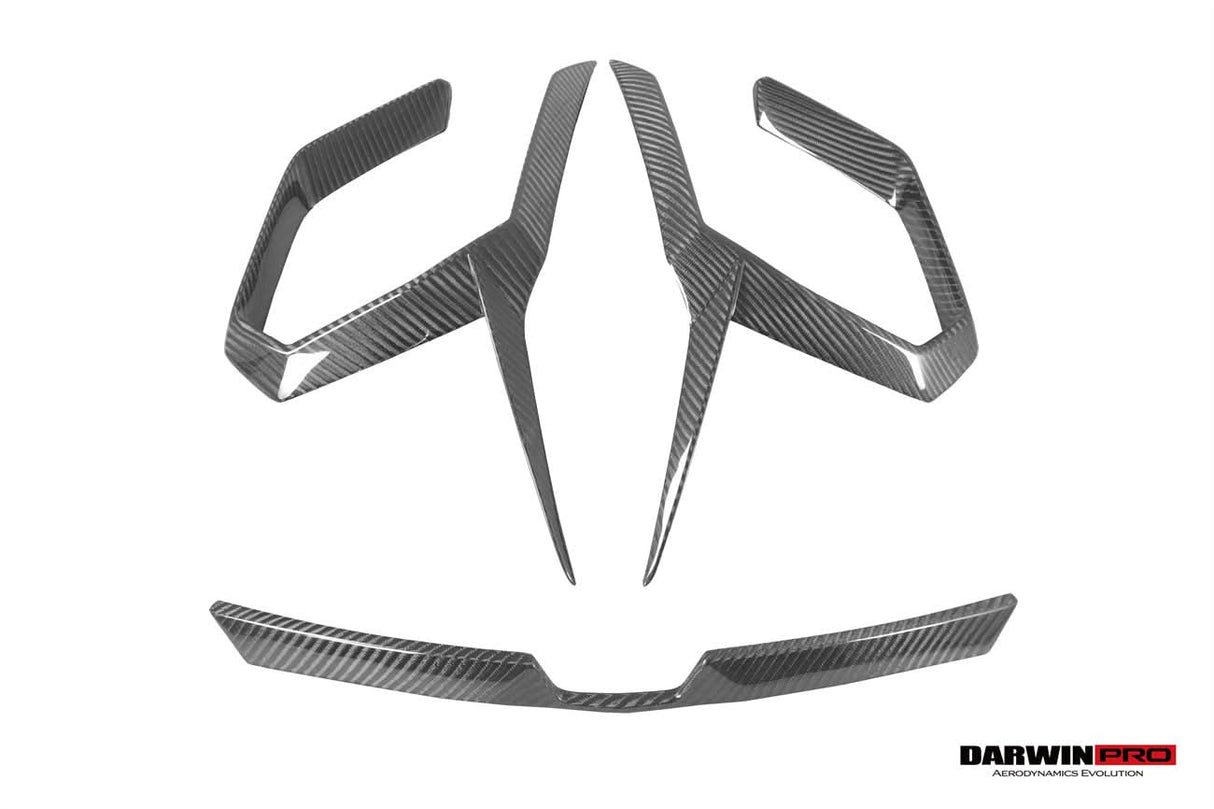 DarwinPRO 2018-2022 Lamborghini URUS iMP Design Carbon Fiber Front Bumper Vent Trims (For ACC Car Only)