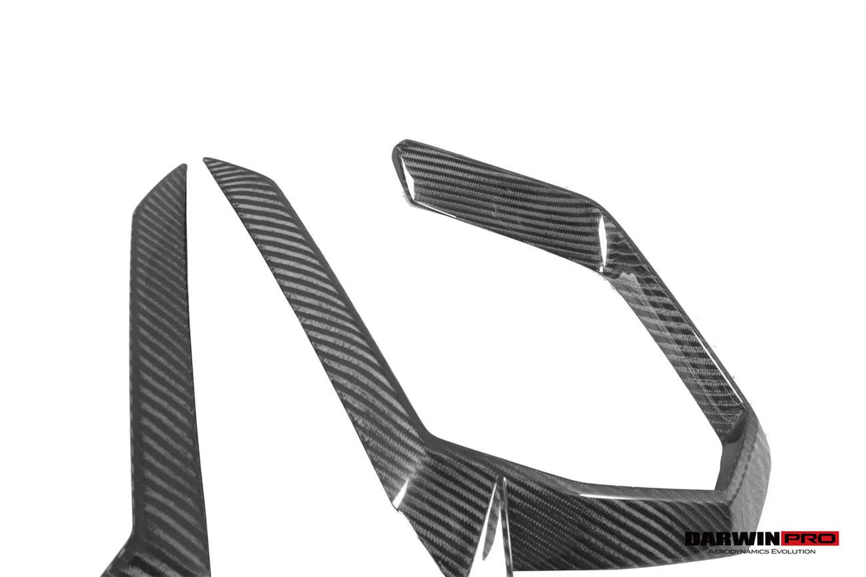 DarwinPRO 2018-2022 Lamborghini URUS iMP Design Carbon Fiber Front Bumper Vent Trims (For ACC Car Only)