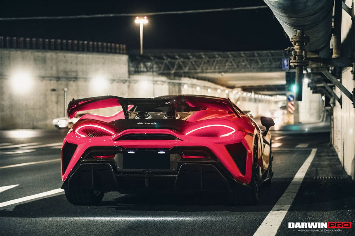 Darwinpro 2015-2021 McLaren 540c & 570s BKSS Style Rear Bumper and Wing and Engine Trunk and Exhaust