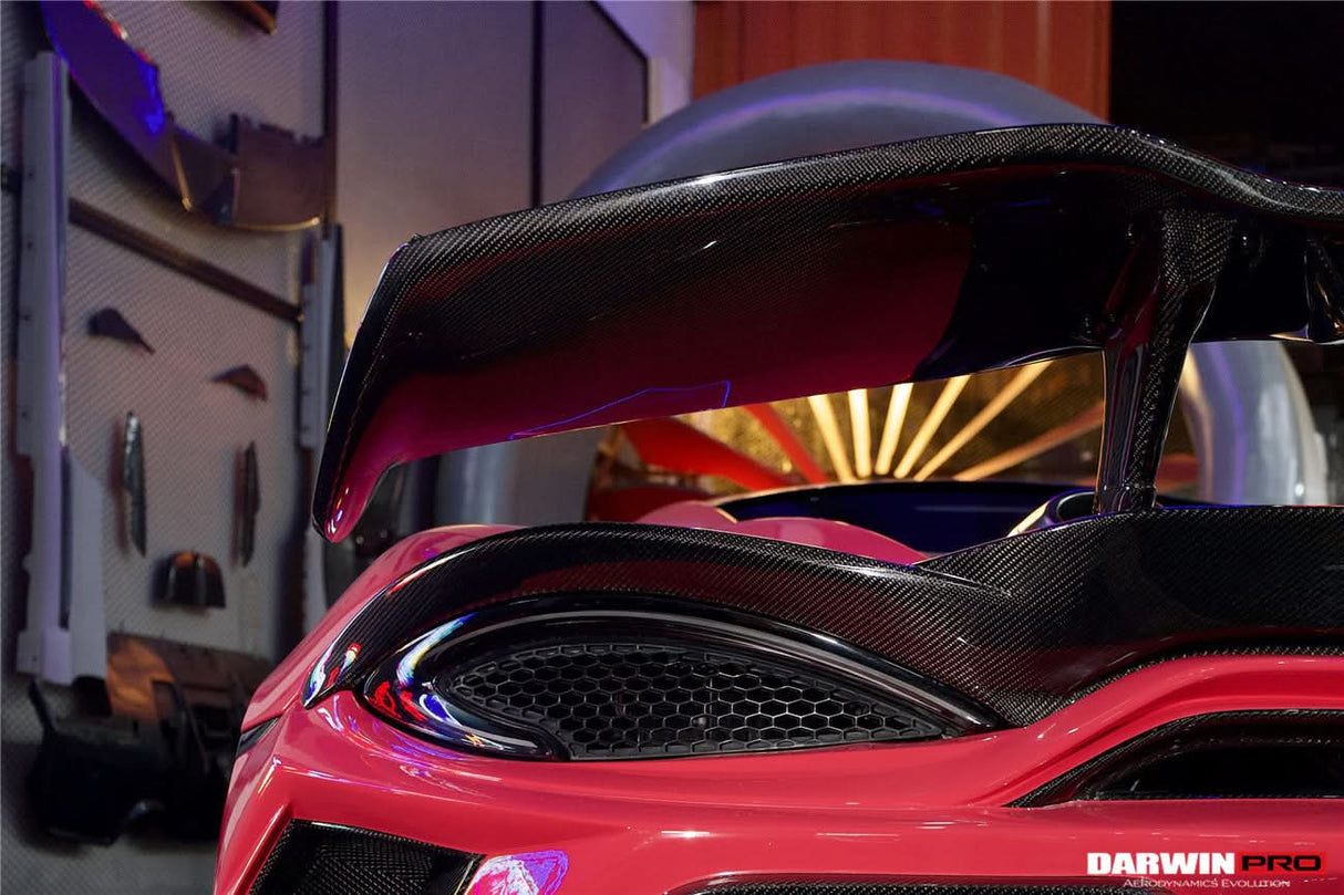 Darwinpro 2015-2021 McLaren 540c & 570s BKSS Style Rear Bumper and Wing and Engine Trunk and Exhaust