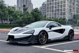 DarwinPRO 2015-2020 McLaren 540C & 570S Convert 600LT Carbon Fiber Front Bumper Lip With Undertray