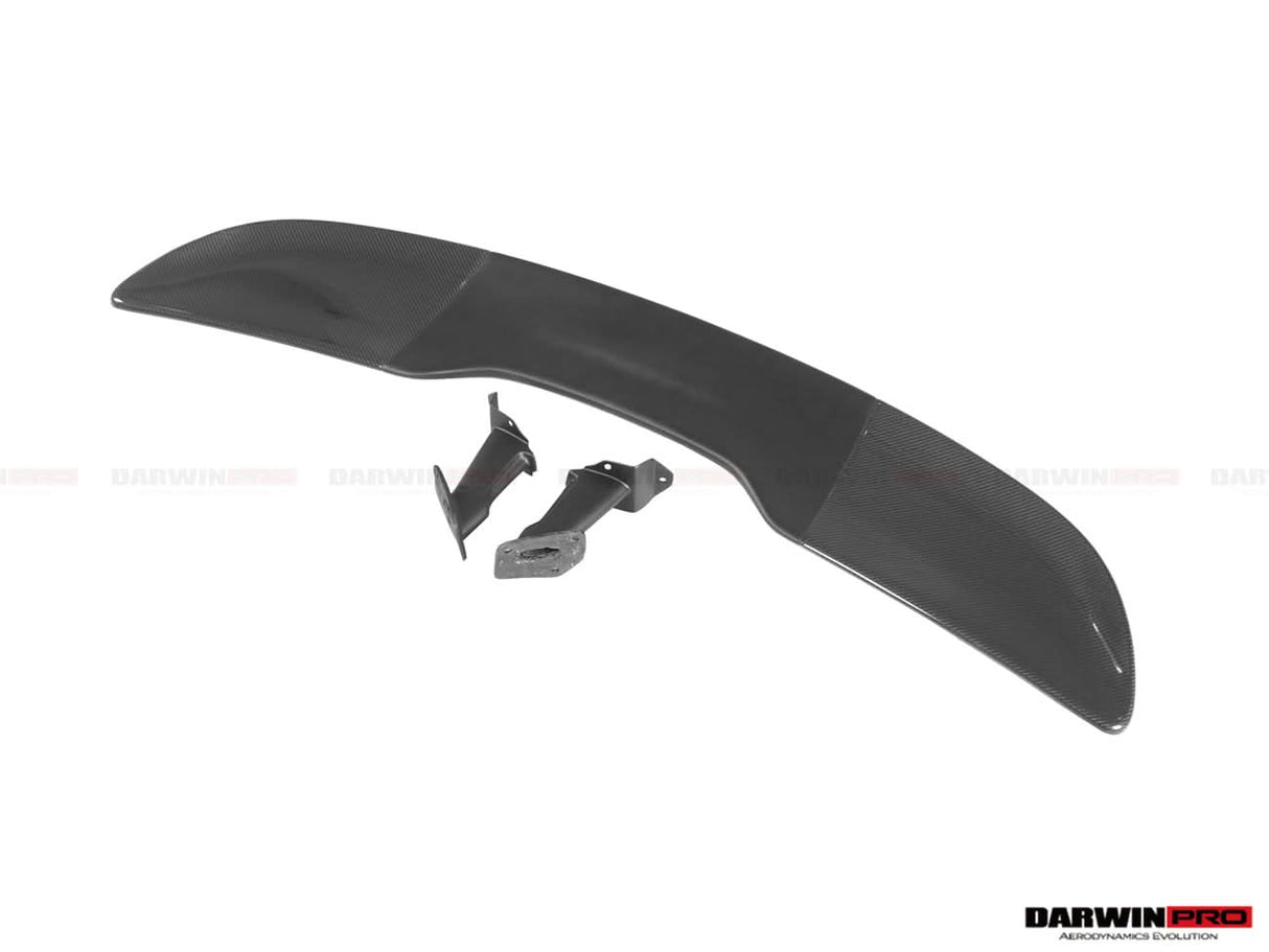2015-2020 McLaren 540C 570S 570GT 600LT-Style Partial Carbon Fiber Rear Bumper with Diffuser  and Trunk Spoiler and Engine Trunk and Exhaust