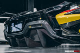 2015-2020 McLaren 540C 570S 570GT 600LT-Style Partial Carbon Fiber Rear Bumper with Diffuser  and Trunk Spoiler and Engine Trunk and Exhaust