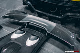 2015-2020 McLaren 540C 570S 570GT 600LT-Style Partial Carbon Fiber Rear Bumper with Diffuser  and Trunk Spoiler and Engine Trunk and Exhaust
