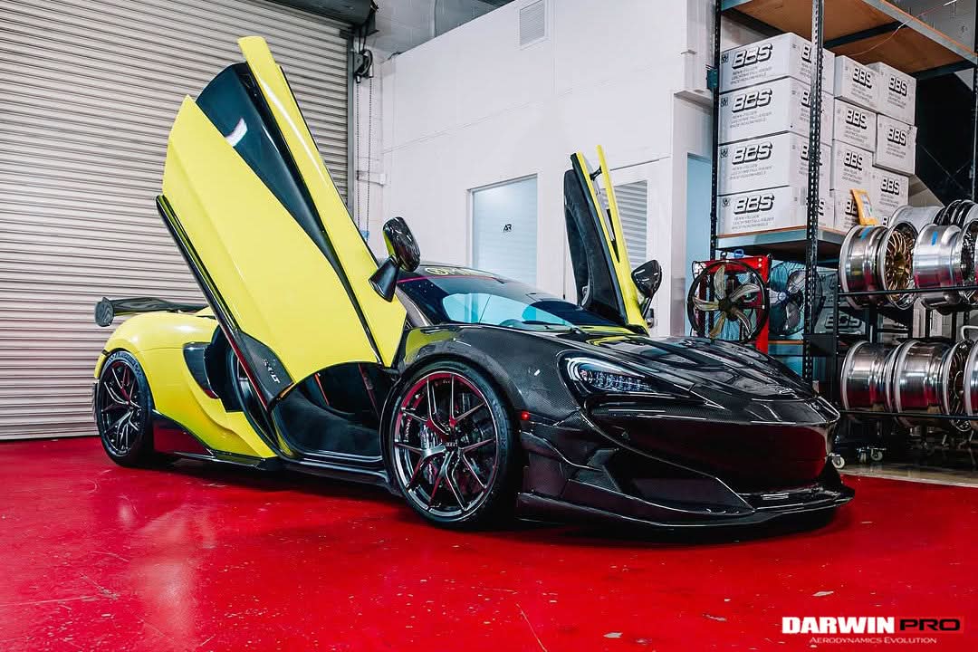 DarwinPRO 2015-2021 McLaren 600lt & 570S BKSS Style Carbon Fiber Front Lip