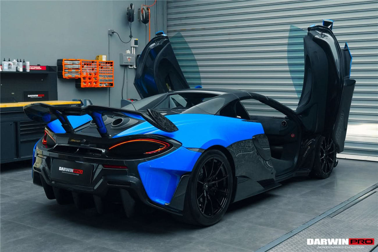 DarwinPRO 2018-2021 McLaren 600lt BKSS Style Dry Carbon Fiber Trunk Spoiler Wing